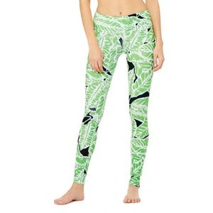 ALO Yoga Airbrush Legging in Palm Spring Glowstick